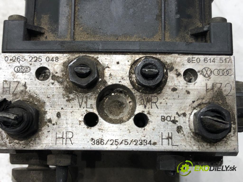 AUDI A4 B6 (8E2) 2000 - 2005    1.9 TDI 74 kW [101 KM] olej napędowy 2001 - 2004  Pumpa ABS 0265225048 8E0614517 (Pumpy ABS)