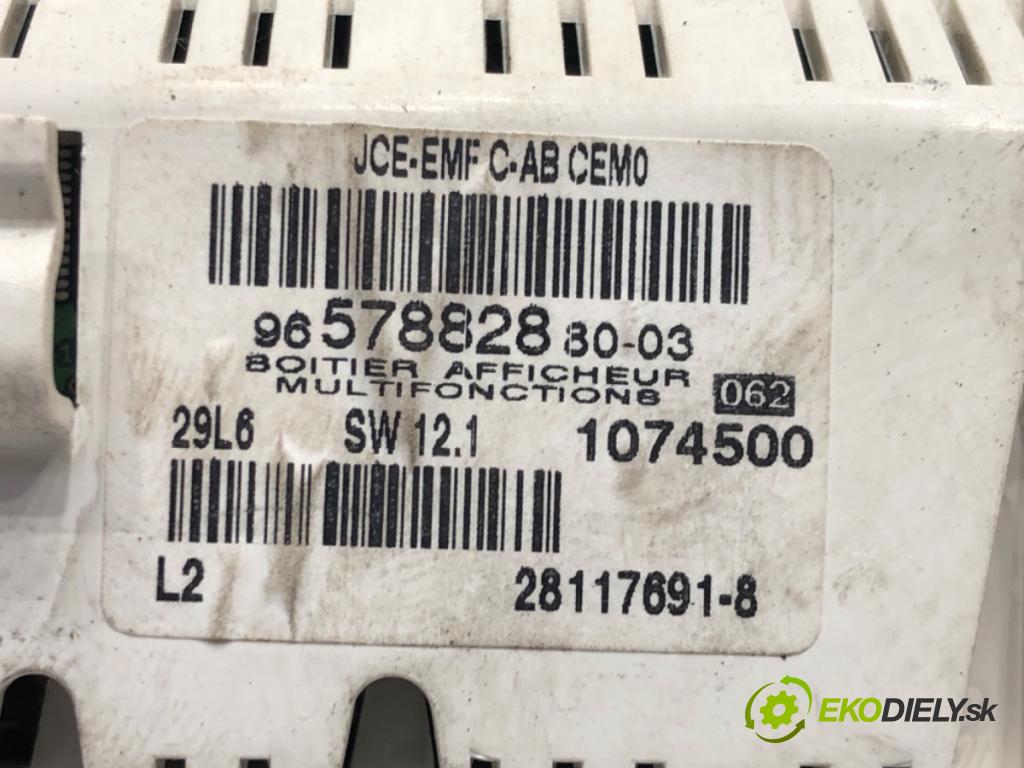 CITROEN C5 II Break (RE_) 2004 - 2022    2.0 HDi (RERHRH) 100 kW [136 KM] olej napędowy 2004 - 2022  Dislpej 9657882880 (Prístrojové dosky, displeje)