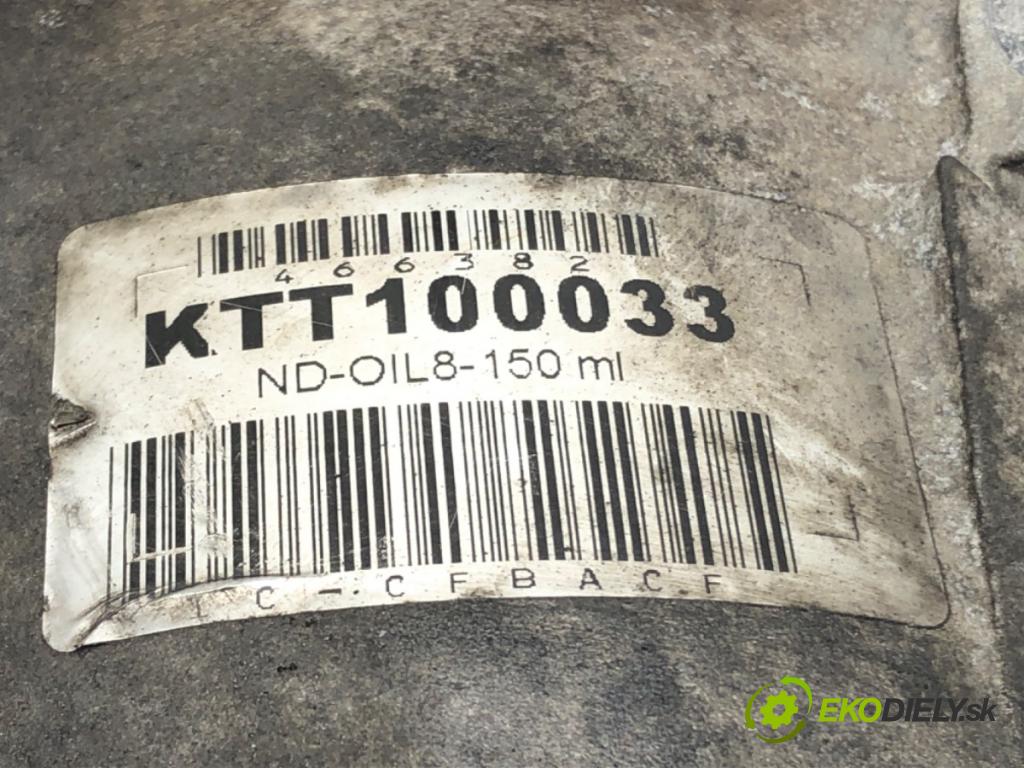 RENAULT MEGANE II (BM0/1_, CM0/1_) 2001 - 2012    1.9 dCi (BM0G, CM0G) 88 kW [120 KM] olej napędowy 2002 - 2008  Kompresor klimatizácie KTT100033 (Kompresory klimatizácie)