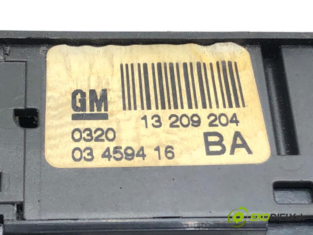OPEL ZAFIRA B Nadwozie pełne/minivan (A05) 2005 - 2015    1.9 CDTI VAN (M75) 88 kW [120 KM] olej napędowy 2005 - 2015  Prepínač okien 13209204 (Prepínače, spínače, tlačidlá a ovládače kúrenia)