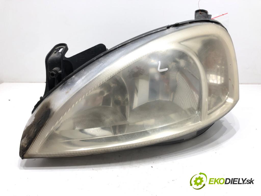 OPEL CORSA C (X01) 2000 - 2009    1.0 (F08, F68) 43 kW [58 KM] benzyna 2000 - 2003  Svetlomet ľavy predný 