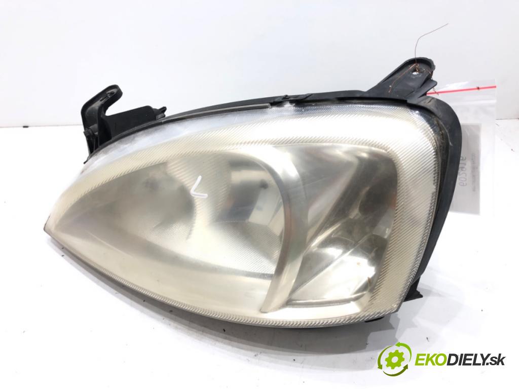 OPEL CORSA C (X01) 2000 - 2009    1.0 (F08, F68) 43 kW [58 KM] benzyna 2000 - 2003  Svetlomet ľavy predný