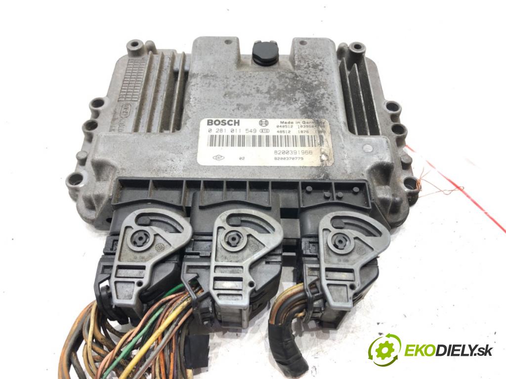 RENAULT MEGANE II (BM0/1_, CM0/1_) 2001 - 2012    1.9 dCi (BM0G, CM0G) 88 kW [120 KM] olej napędowy 2002 - 2008  riadiaca jednotka Motor 0281011549 (Riadiace jednotky)