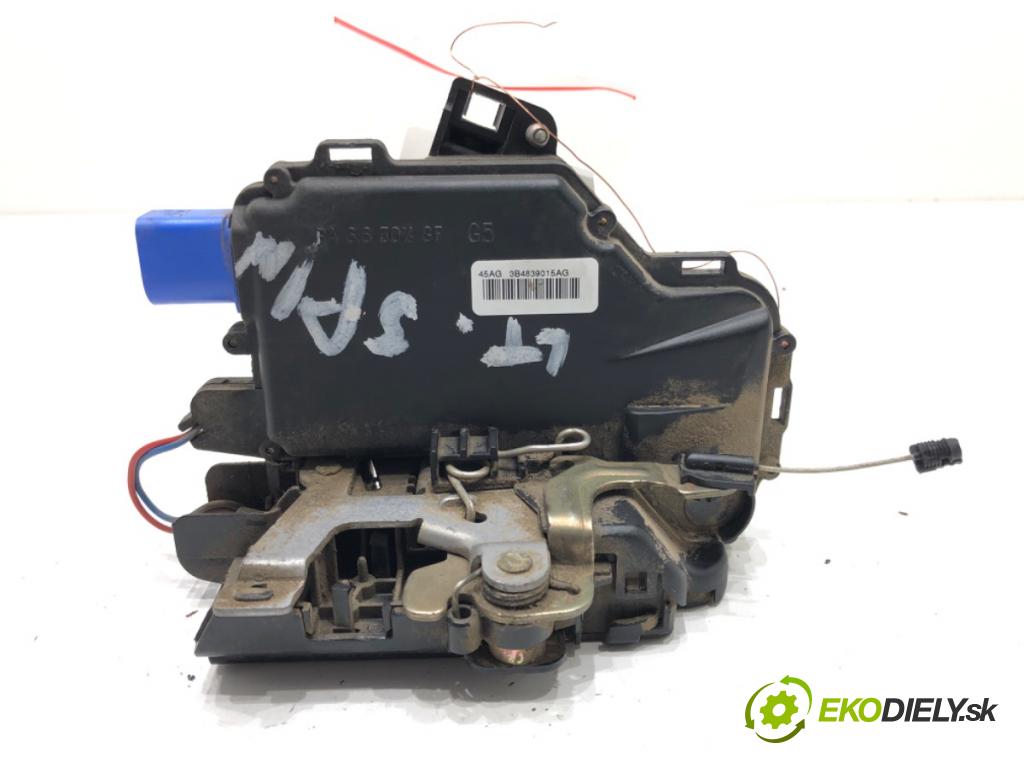 VW POLO (9N_, 9A_) 2001 - 2014    1.4 TDI 55 kW [75 KM] olej napędowy 2001 - 2005  zámok dveře levý zadní část 3B4839015AG
