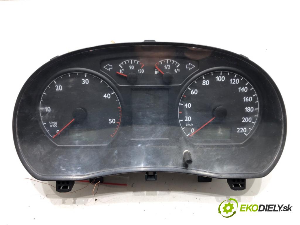 VW POLO (9N_, 9A_) 2001 - 2014    1.4 TDI 55 kW [75 KM] olej napędowy 2001 - 2005  Prístrojovka 6Q0920800M (Prístrojové dosky, displeje)