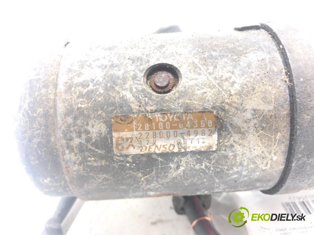TOYOTA COROLLA (_E12_) 2001 - 2007    2.0 D-4D (CDE120_) 66 kW [90 KM] olej napędowy 2002 - 2006  Štartér 228000-4982 (Štartéry)