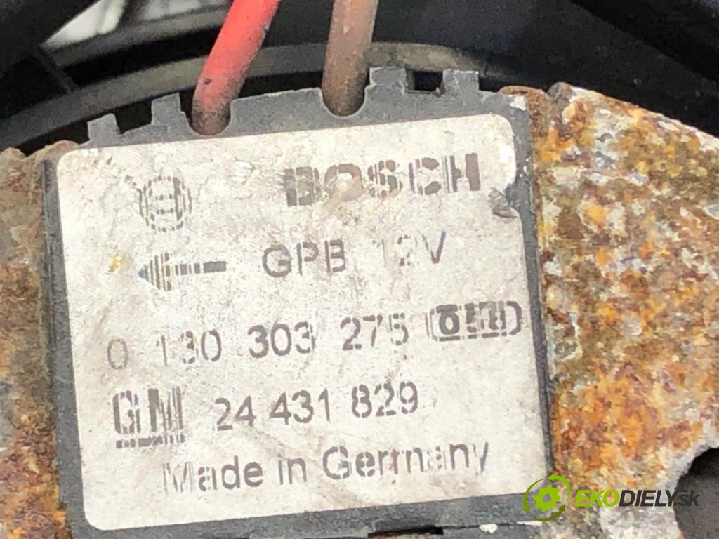 OPEL ZAFIRA A nadwozie wielkoprzestrzenne (MPV) (T98) 1999 - 2005    2.0 DI 16V (F75) 60 kW [82 KM] olej napędowy 1999 - 2005  Ventilátor klimatizácie 0130303275 24431829 (Ventilátory chladičov klimatizácie)