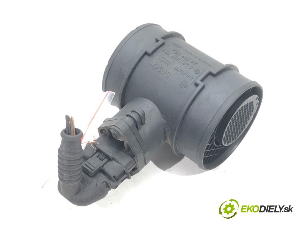 OPEL ZAFIRA A nadwozie wielkoprzestrzenne (MPV) (T98) 1999 - 2005    2.0 DI 16V (F75) 60 kW [82 KM] olej napędowy 1999 - 2005  Váha vzduchu 0281002478 (Váhy vzduchu)