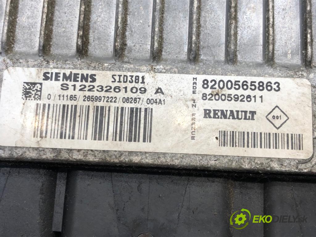 RENAULT MEGANE II (BM0/1_, CM0/1_) 2001 - 2012    1.5 dCi (BM1E, CM1E) 78 kW [106 KM] olej napędowy 2005 - 2008  řídící jednotka motora 8200565863 (Řídící jednotky)