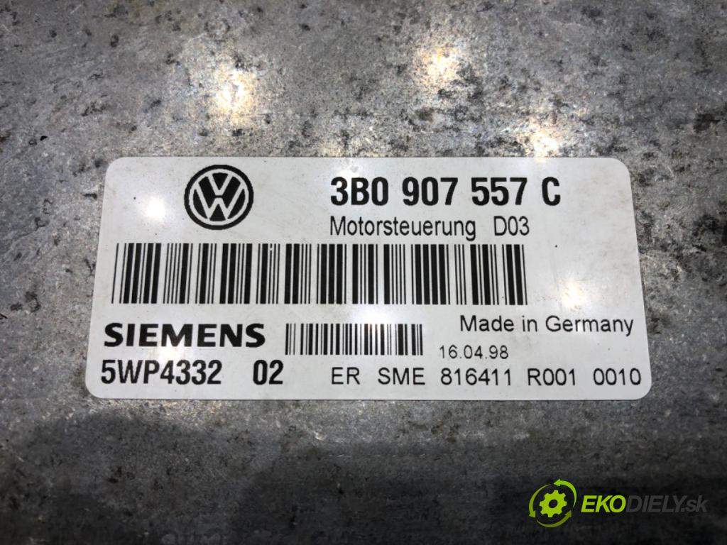 VW PASSAT B5 (3B2) 1996 - 2001    1.6 74 kW [101 KM] benzyna 1996 - 2000  riadiaca jednotka Motor 3B0907557C (Riadiace jednotky)