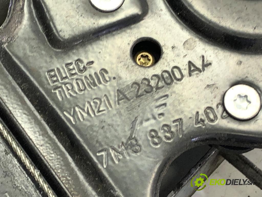 VW SHARAN (7M8, 7M9, 7M6) 1995 - 2010    1.9 TDI 96 kW [130 KM] olej napędowy 2002 - 2010  mechanismus okna pravý přední část 7M3887402