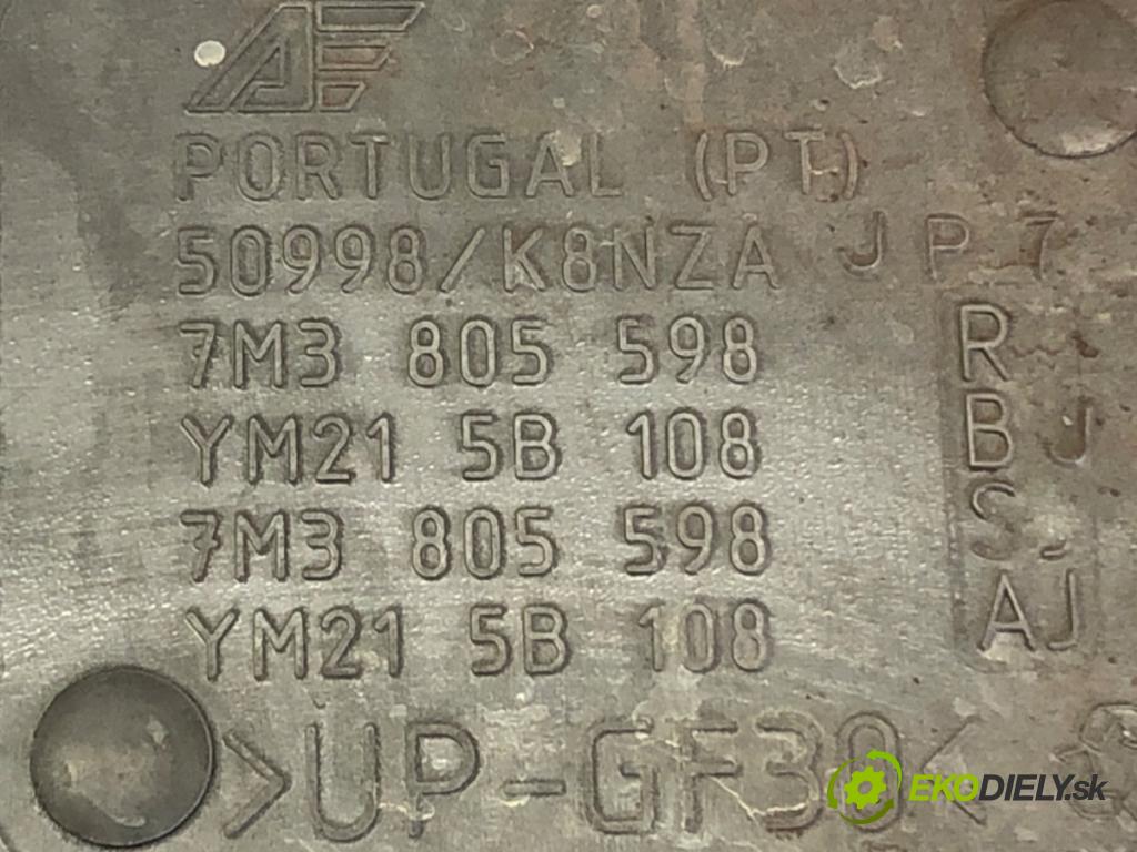 VW SHARAN (7M8, 7M9, 7M6) 1995 - 2010    1.9 TDI 96 kW [130 KM] olej napędowy 2002 - 2010  držák přední část  (Výztuhy přední)