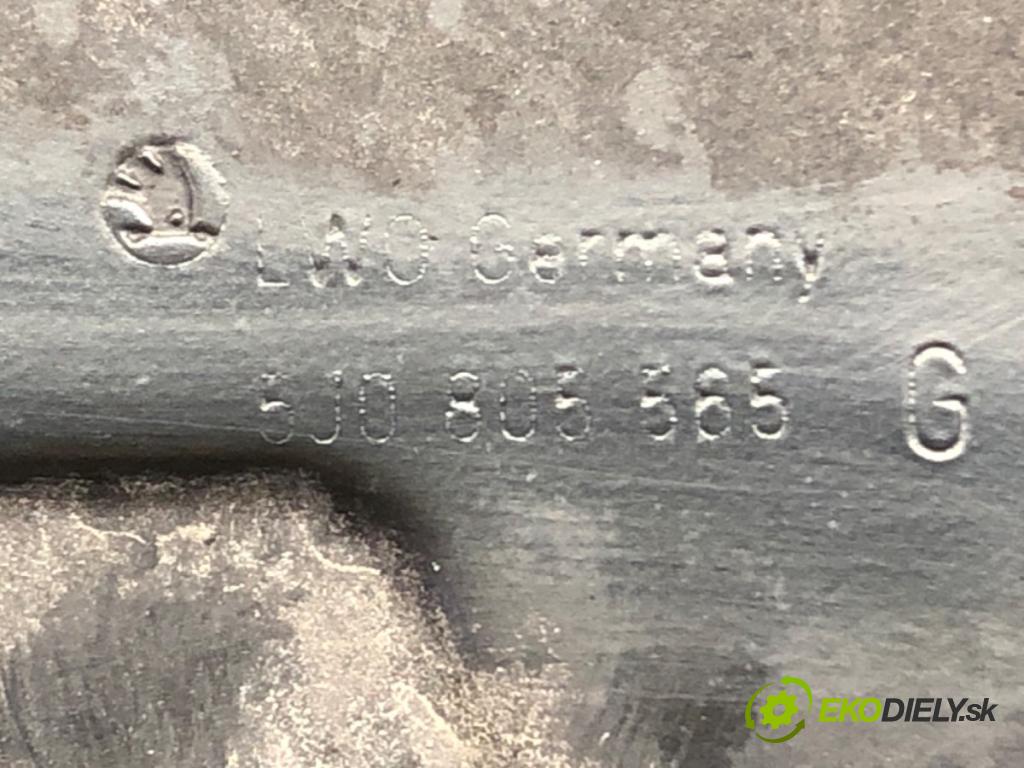 SKODA FABIA II (542) 2006 - 2014    1.4 TDI 59 kW [80 KM] olej napędowy 2007 - 2010  držák přední část 5J0805565G (Výztuhy přední)