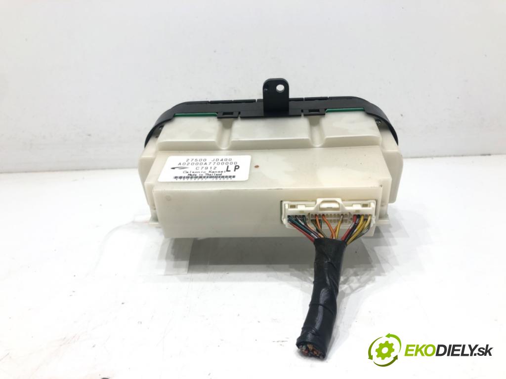 NISSAN QASHQAI / QASHQAI +2 I (J10, NJ10, JJ10E) 2006 - 2014    2.0 104 kW [141 KM] benzyna 2007 - 2013  Panel ovládania kúrenia 27500JD400 (Prepínače, spínače, tlačidlá a ovládače kúrenia)