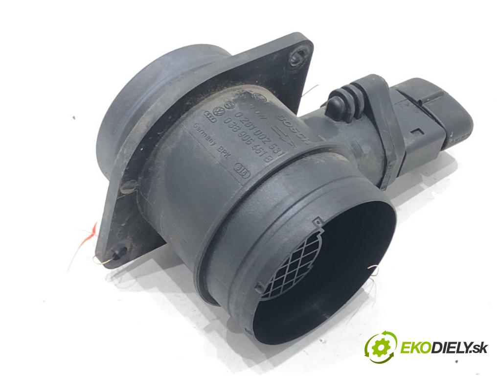 VW POLO (9N_, 9A_) 2001 - 2014    1.4 TDI 51 kW [70 KM] olej napędowy 2005 - 2009  Váha vzduchu 0281002531 (Váhy vzduchu)