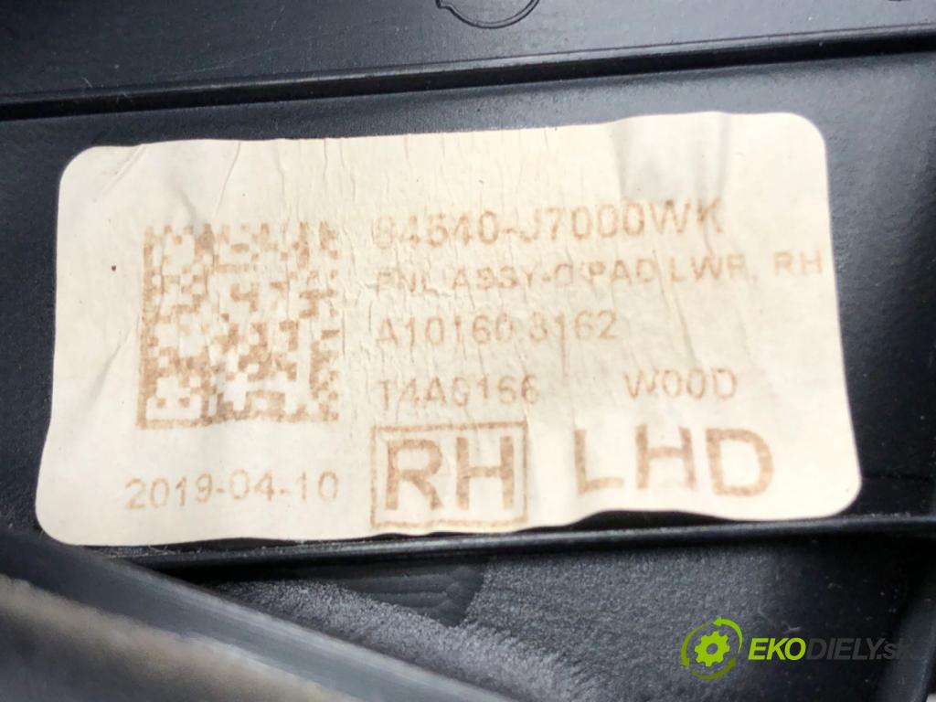 KIA CEED Sportswagon (CD) 2018 - 2022    1.4 T-GDI 103 kW [140 KM] benzyna 2018 - 2022  Priehradka, kastlík spolujazdca 84540-J7000WK (Priehradky, kastlíky)