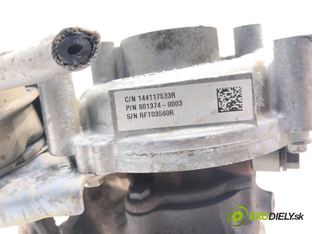 RENAULT CLIO IV Grandtour (KH_) 2012 - 2022    1.5 dCi 90 (KHN3, KHN4) 66 kW [90 KM] olej napędowy 2012 - 2022  Turbodúchadlo,turbo 144117533R (Turbodúchadlá (kompletné))