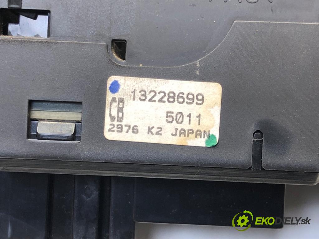 OPEL ZAFIRA B Nadwozie pełne/minivan (A05) 2005 - 2015    1.9 CDTI VAN (M75) 88 kW [120 KM] olej napędowy 2005 - 2015  Prepínač okien 13228699 (Prepínače, spínače, tlačidlá a ovládače kúrenia)