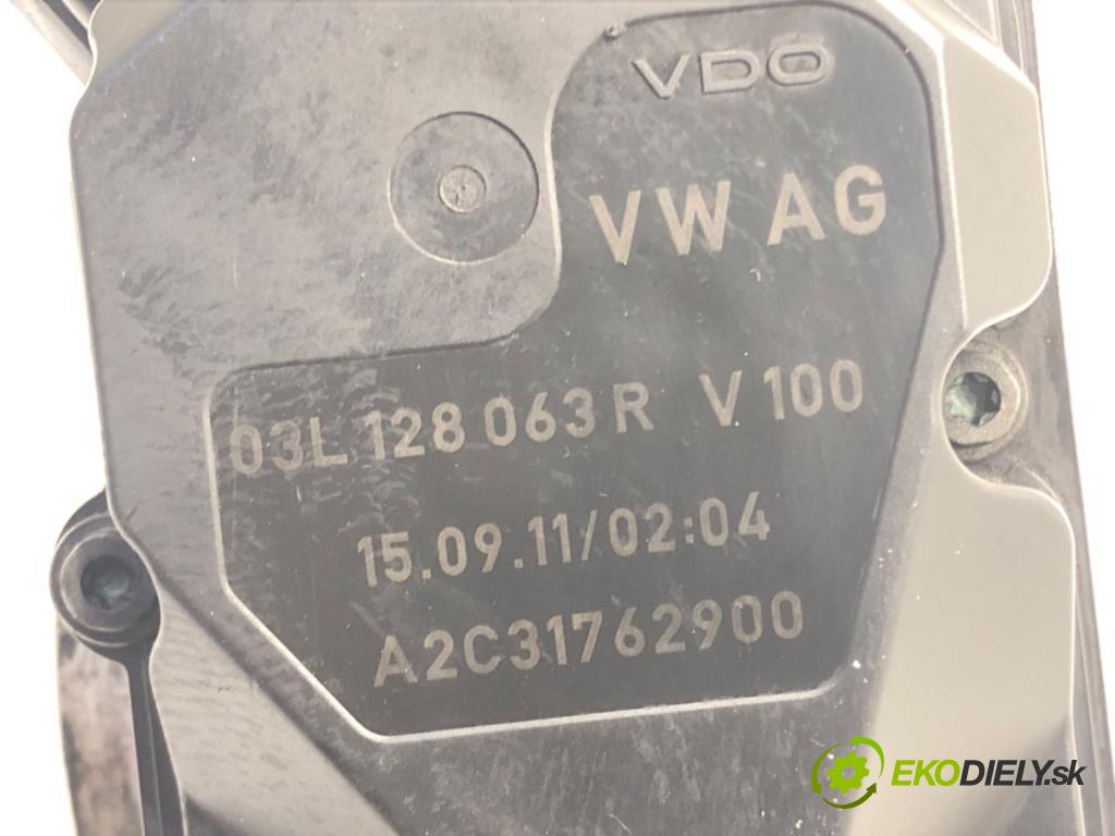VW PASSAT B7 Variant (365) 2010 - 2015    2.0 TDI 103 kW [140 KM] olej napędowy 2010 - 2014  Škrtiaca klapka 03L128063R (Škrtiace klapky)