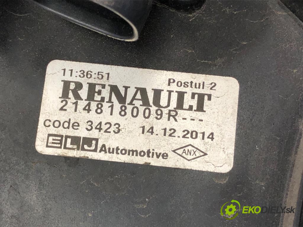 RENAULT CLIO IV (BH_) 2012 - 2022    1.2 16V 54 kW [73 KM] benzyna 2012 - 2022  Ventilátor chladiča 214818009R (Ventilátory)