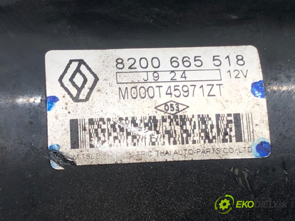 RENAULT MEGANE III liftback (BZ0/1_, B3_) 2008 - 2022    1.6 16V (BZ1B, BZ1H) 81 kW [110 KM] benzyna 2008 - 2022  Štartér 8200665518 (Štartéry)