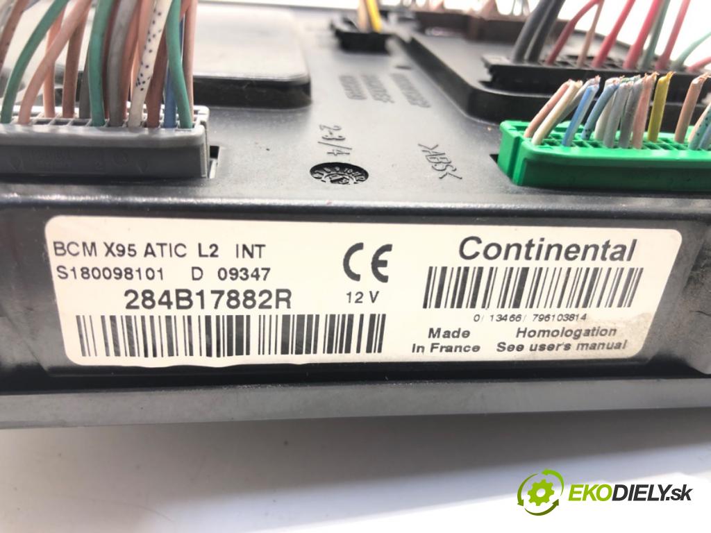RENAULT MEGANE III liftback (BZ0/1_, B3_) 2008 - 2022    1.6 16V (BZ1B, BZ1H) 81 kW [110 KM] benzyna 2008 - 2022  Modul BCM 284B17882R (Ostatné)