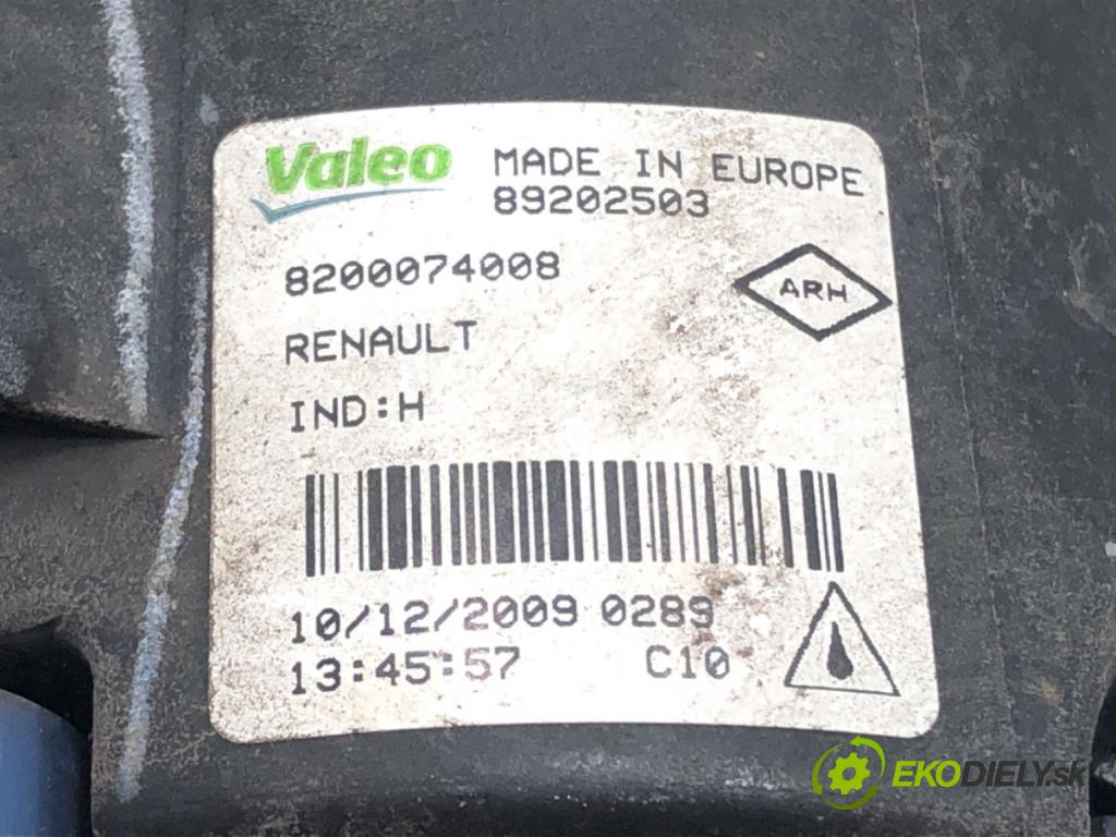 RENAULT MEGANE III liftback (BZ0/1_, B3_) 2008 - 2022    1.6 16V (BZ1B, BZ1H) 81 kW [110 KM] benzyna 2008 - 2022  hmlové svetlo, hmlovka pravý přední část 8200074008