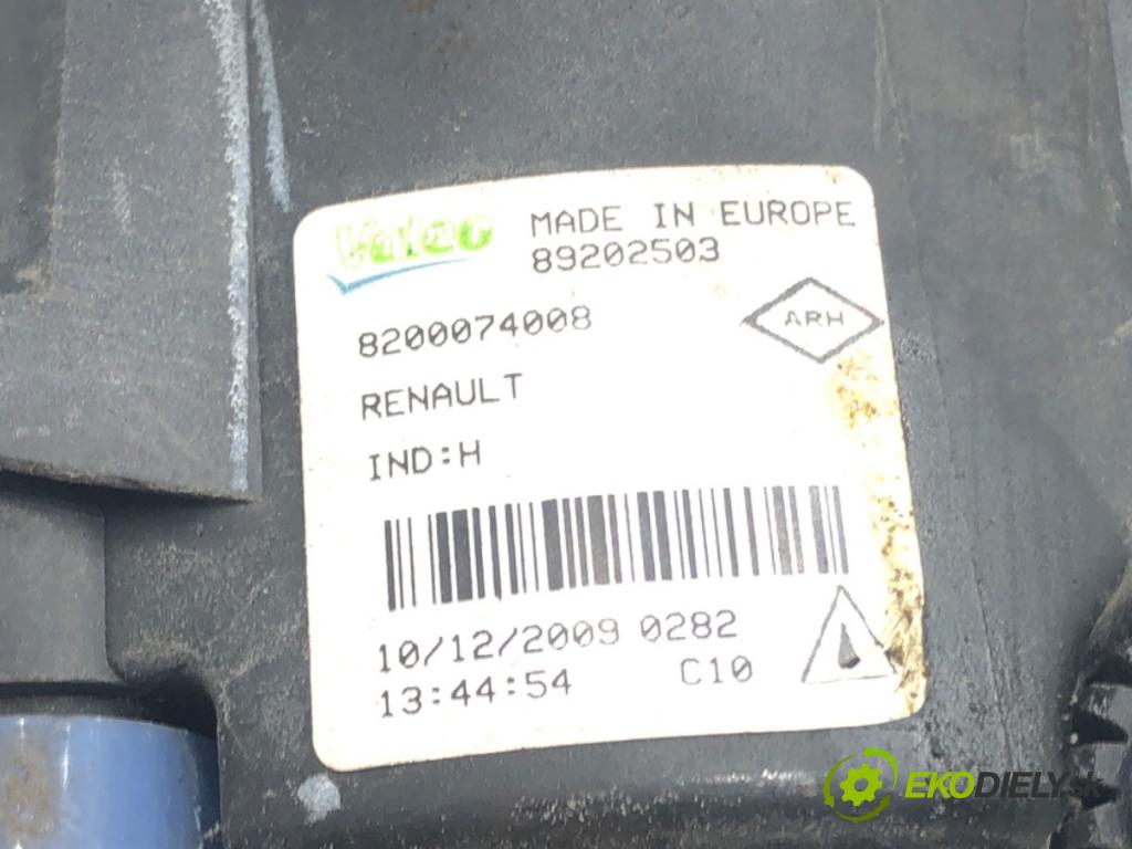 RENAULT MEGANE III liftback (BZ0/1_, B3_) 2008 - 2022    1.6 16V (BZ1B, BZ1H) 81 kW [110 KM] benzyna 2008 - 2022  hmlové svetlo, hmlovka levý přední část 8200074008