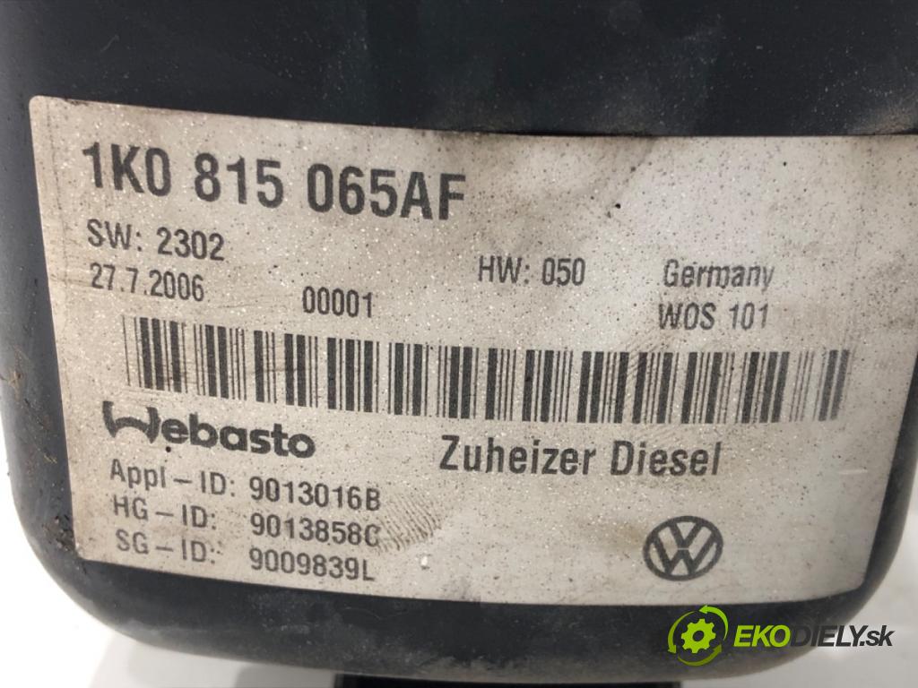 VW TOURAN (1T1, 1T2) 2003 - 2010    2.0 TDI 125 kW [170 KM] olej napędowy 2005 - 2010  Webasto 1K0815065AF (Webasto ohřívače)