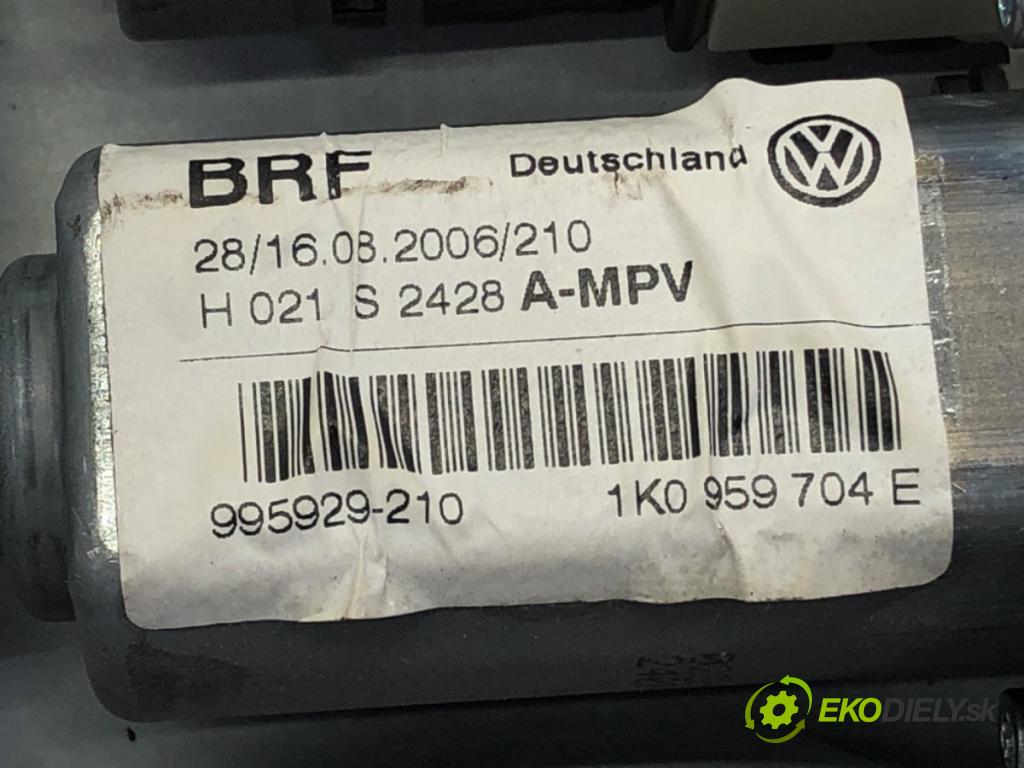 VW TOURAN (1T1, 1T2) 2003 - 2010    2.0 TDI 125 kW [170 KM] olej napędowy 2005 - 2010  mechanismus okna pravý zadní část 1K0959704E