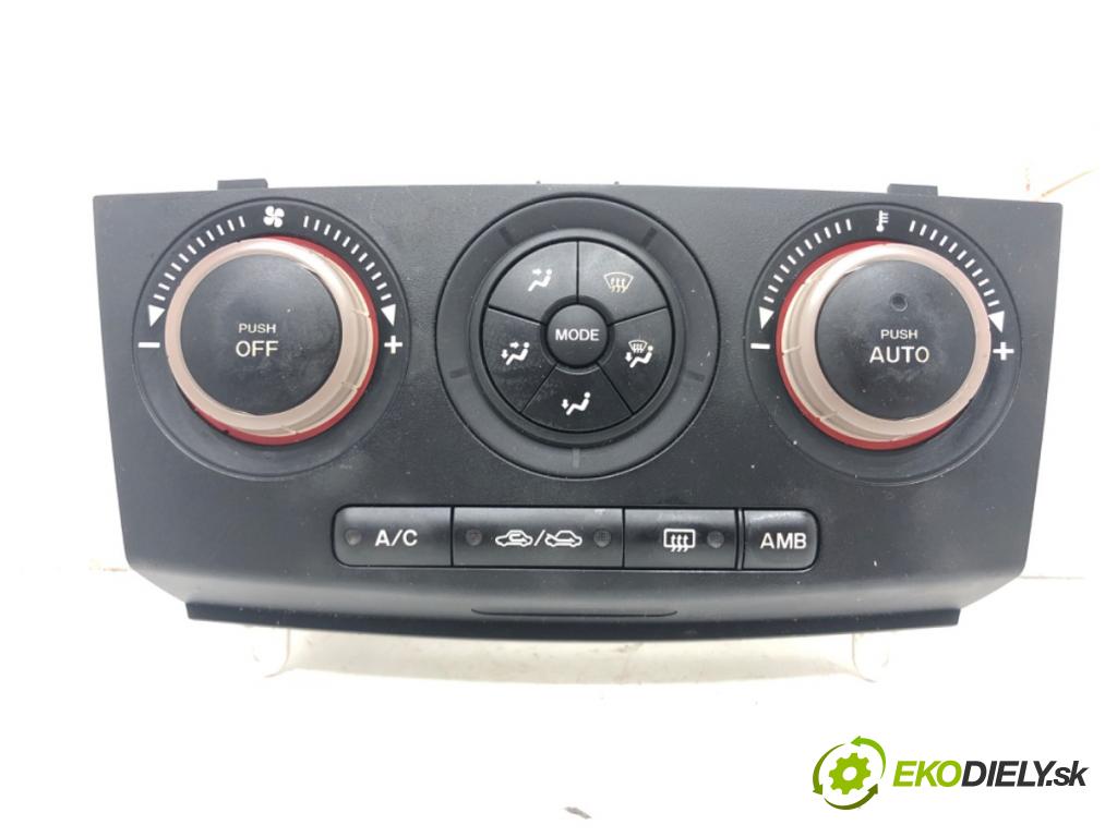 MAZDA 3 (BK) 2003 - 2009    1.6 DI Turbo 80 kW [109 KM] olej napędowy 2004 - 2009  Panel ovládania kúrenia K1900BP4M (Prepínače, spínače, tlačidlá a ovládače kúrenia)