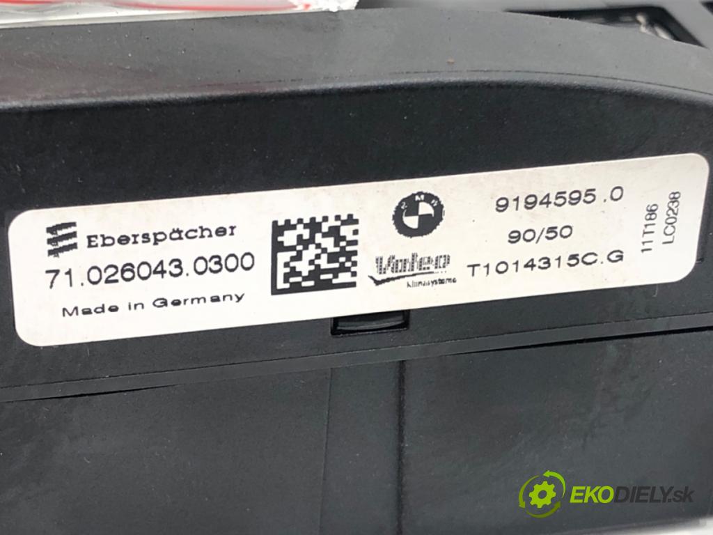 BMW 3 Touring (E91) 2004 - 2012    318 d 105 kW [143 KM] olej napędowy 2007 - 2012  topné těleso radiátor topení elektrická 9194595 (Radiátory topení)