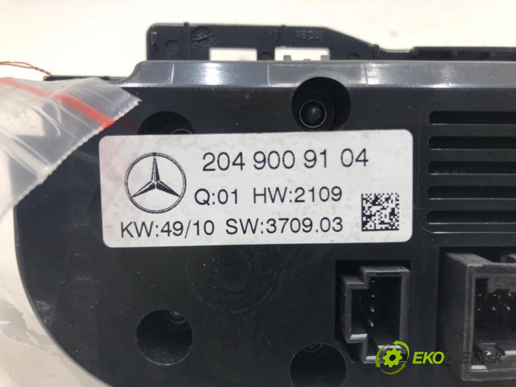 MERCEDES-BENZ KLASA C (W204) 2007 - 2015    C 200 CDI (204.001) 100 kW [136 KM] olej napędowy 2009 - 2014  Panel ovládania kúrenia 2049009104 (Prepínače, spínače, tlačidlá a ovládače kúrenia)