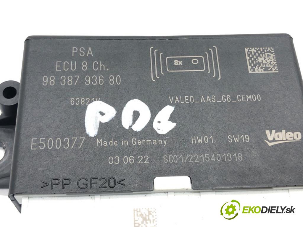 TOYOTA PROACE CITY VERSO nadwozie wielkoprzestrzenne (MPV) 2019 - 2022    1.5 D-4D 130 (BKYMA) 96 kW [131 KM] olej napędowy 2019 - 2022  Modul PDC 9838793680 (Ostatné)