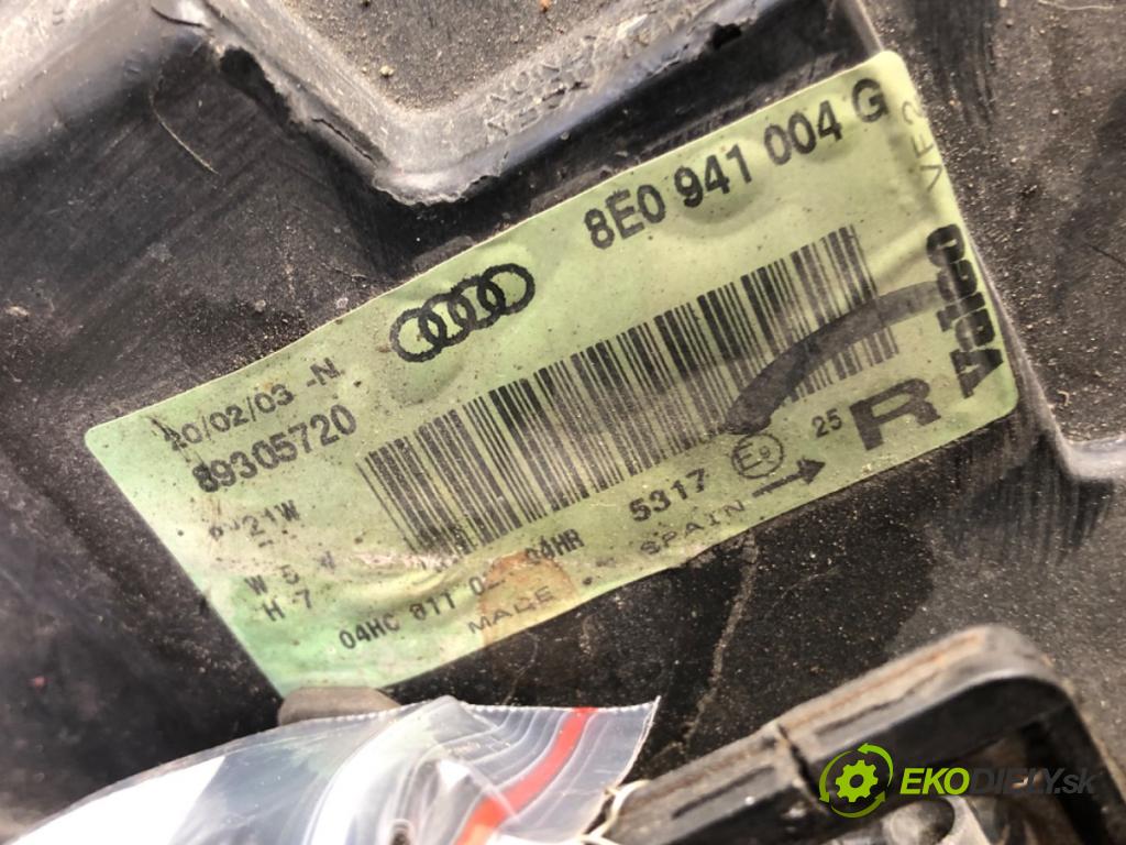 AUDI A4 B6 (8E2) 2000 - 2005    2.0 96 kW [130 KM] benzyna 2000 - 2004  Svetlomet pravy predný 8E0941004G