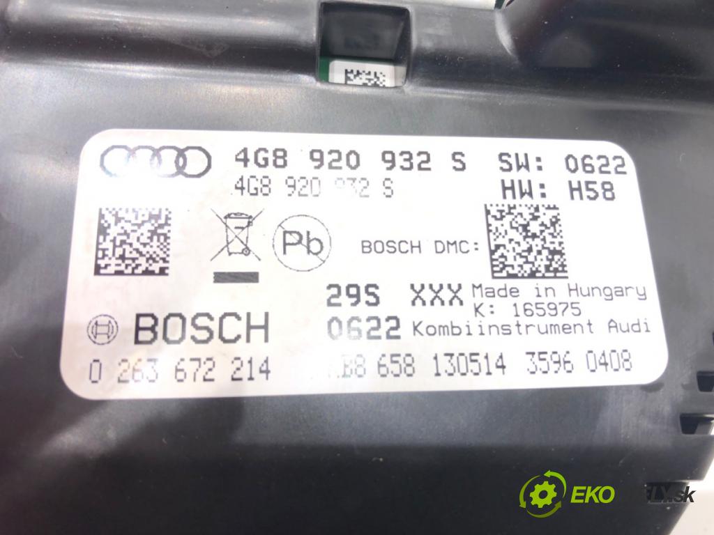 AUDI A6 C7 Avant (4G5, 4GD) 2011 - 2018    2.0 TDI 140 kW [190 KM] olej napędowy 2013 - 2018  prístrojovka 4G8920932S (Přístrojové desky, displeje)