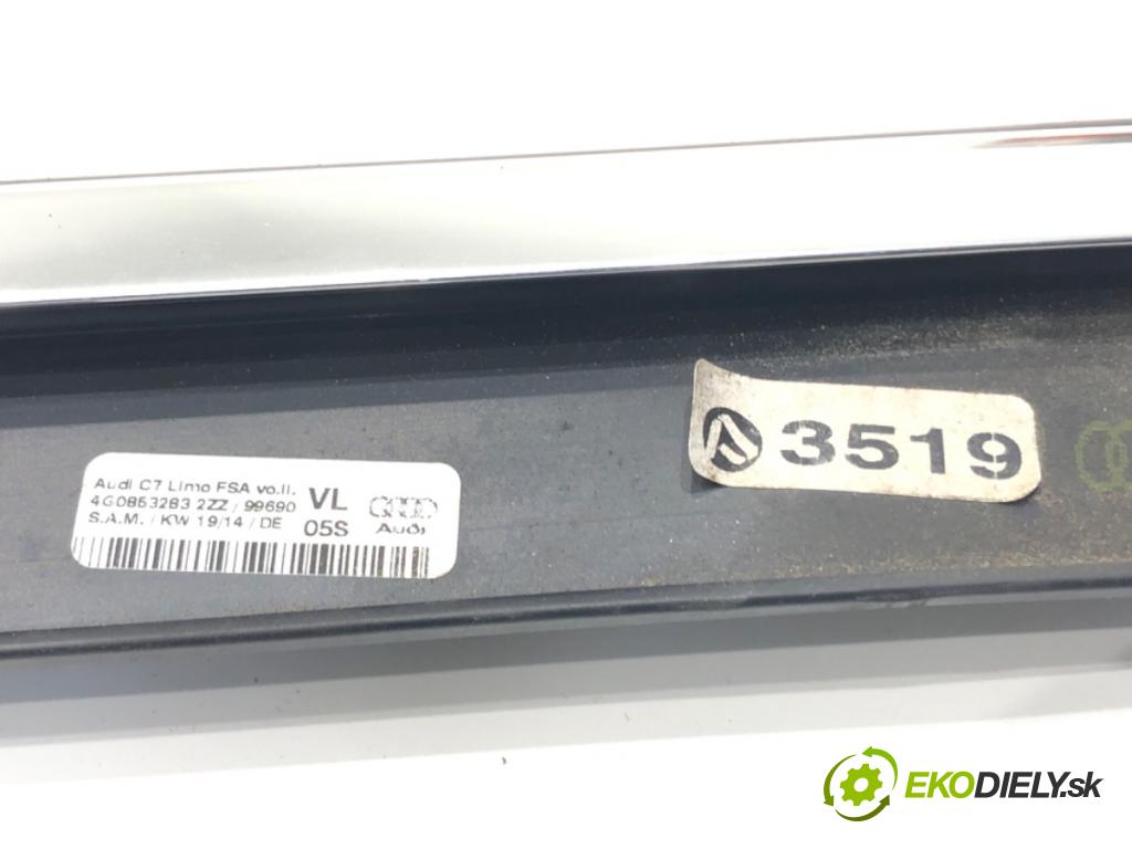 AUDI A6 C7 Avant (4G5, 4GD) 2011 - 2018    2.0 TDI 140 kW [190 KM] olej napędowy 2013 - 2018  Lišta Sbírání: predný ľavá strana 4G0853283