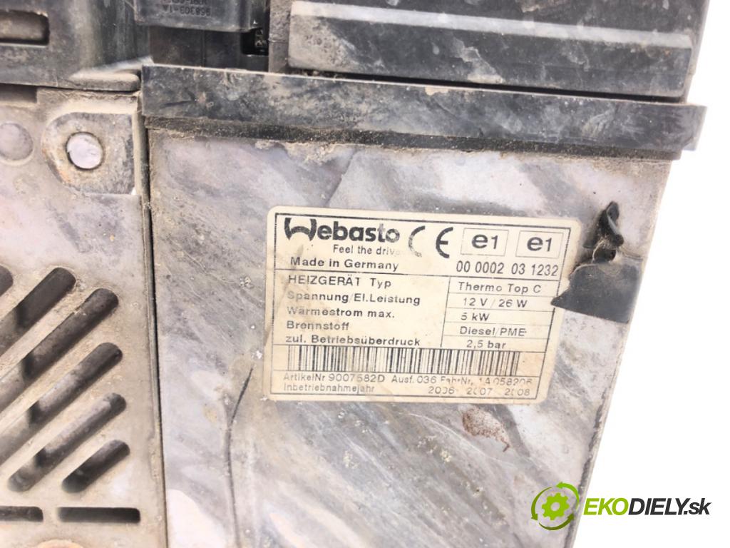 VW TOUAREG (7LA, 7L6, 7L7) 2002 - 2013    3.0 V6 TDI 165 kW [225 KM] olej napędowy 2004 - 2010  Webasto 7L6815071D (Webasto ohřívače)