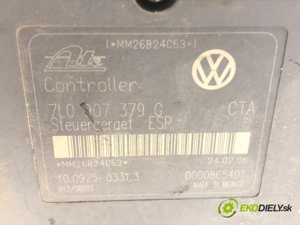 VW TOUAREG (7LA, 7L6, 7L7) 2002 - 2013    3.0 V6 TDI 165 kW [225 KM] olej napędowy 2004 - 2010  Pumpa ABS 7L0907379G (Pumpy ABS)