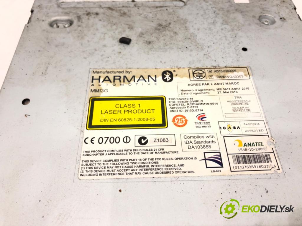 AUDI A6 C7 Avant (4G5, 4GD) 2011 - 2018    3.0 TDI quattro 180 kW [245 KM] olej napędowy 2011 - 2018  RADIO čítač MMI 4G0035670G