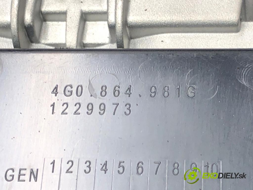 AUDI A6 C7 Avant (4G5, 4GD) 2011 - 2018    3.0 TDI quattro 180 kW [245 KM] olej napędowy 2011 - 2018  Tunel stredový 4G0864981G (Stredový tunel / panel)