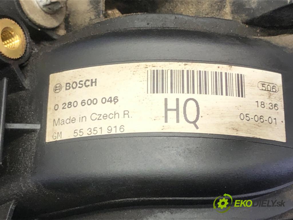 OPEL CORSA C (X01) 2000 - 2009    1.2 Twinport (F08, F68) 59 kW [80 KM] benzyna 2004 - 2009  Potrubie sacie, sanie 55351916 (Sacie potrubia)