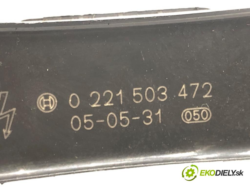 OPEL CORSA C (X01) 2000 - 2009    1.2 Twinport (F08, F68) 59 kW [80 KM] benzyna 2004 - 2009  Cievka zapaľovacia 0221503472 (Zapaľovacie cievky, moduly)