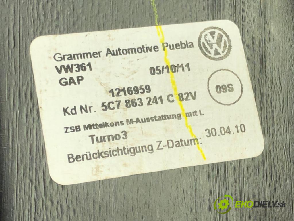 VW JETTA IV (162, 163, AV3, AV2) 2008 - 2022    1.2 TSI 77 kW [105 KM] benzyna 2010 - 2017  Tunel stredový Lakťová opierka 5C7863241C