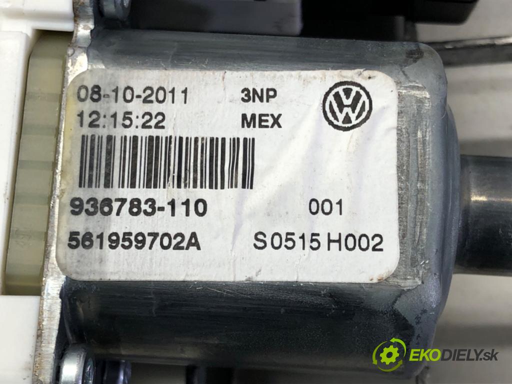VW JETTA IV (162, 163, AV3, AV2) 2008 - 2022    1.2 TSI 77 kW [105 KM] benzyna 2010 - 2017  mechanismus okna pravý přední část 561959702A