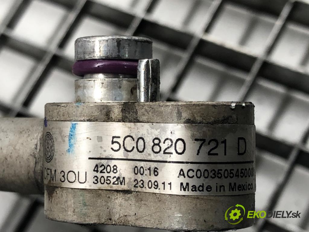 VW JETTA IV (162, 163, AV3, AV2) 2008 - 2022    1.2 TSI 77 kW [105 KM] benzyna 2010 - 2017  rúrka klimatizácie 5C0820721D (Rúrky klimatizácie)