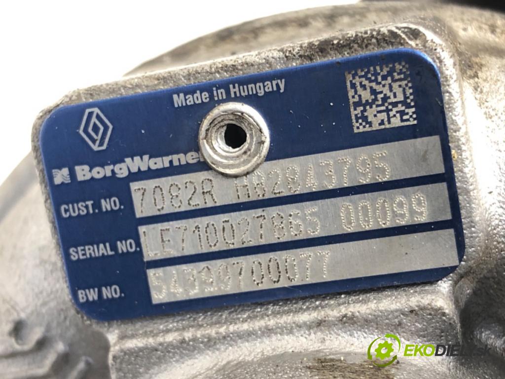 RENAULT SCÉNIC III (JZ0/1_) 2008 - 2022    1.4 16V (JZ0F, JZ1V) 96 kW [131 KM] benzyna 2009 - 2022  Turbodúchadlo,turbo H82843795 (Turbodúchadlá (kompletné))