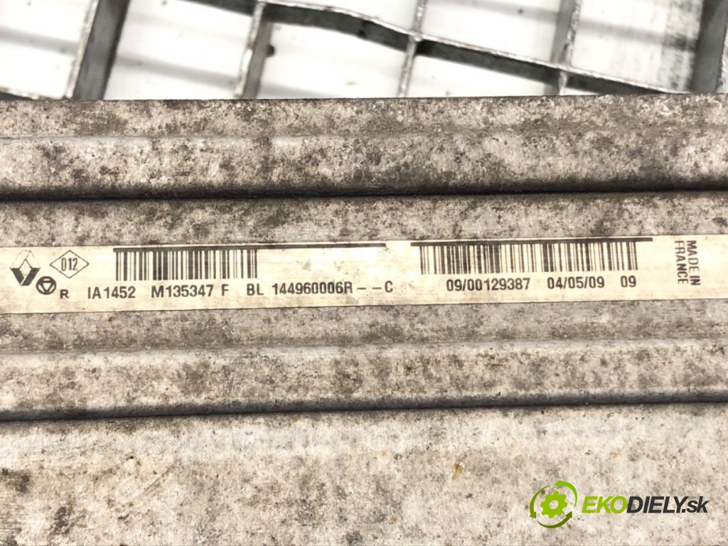 RENAULT SCÉNIC III (JZ0/1_) 2008 - 2022    1.4 16V (JZ0F, JZ1V) 96 kW [131 KM] benzyna 2009 - 2022  intercooler 144960006R (Chladiče nasávaného vzduchu (intercoolery))