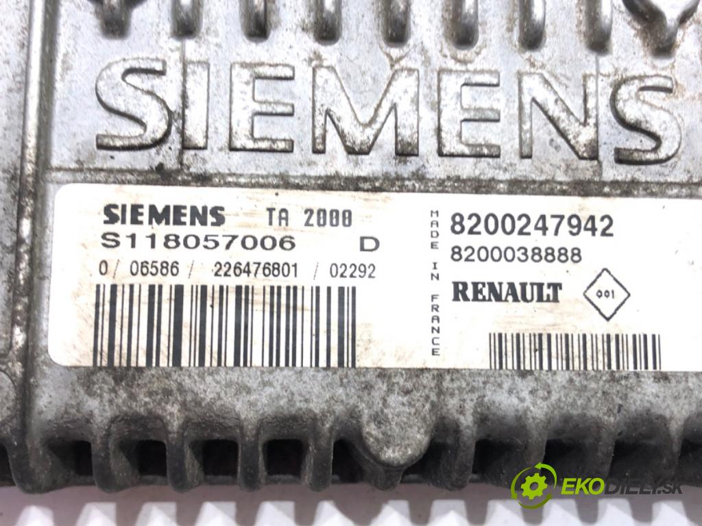 RENAULT SCÉNIC I nadwozie wielkoprzestrzenne (MPV) (JA0/1_, FA0_) 1999 - 2010    2.0 16V (JA1B, JA1D, JA0C) 102 kW [139 KM] benzyna 2000 - 2003  Modul Riadiaca jednotka prevodovky 8200247942 (Riadiace jednotky prevodovky)