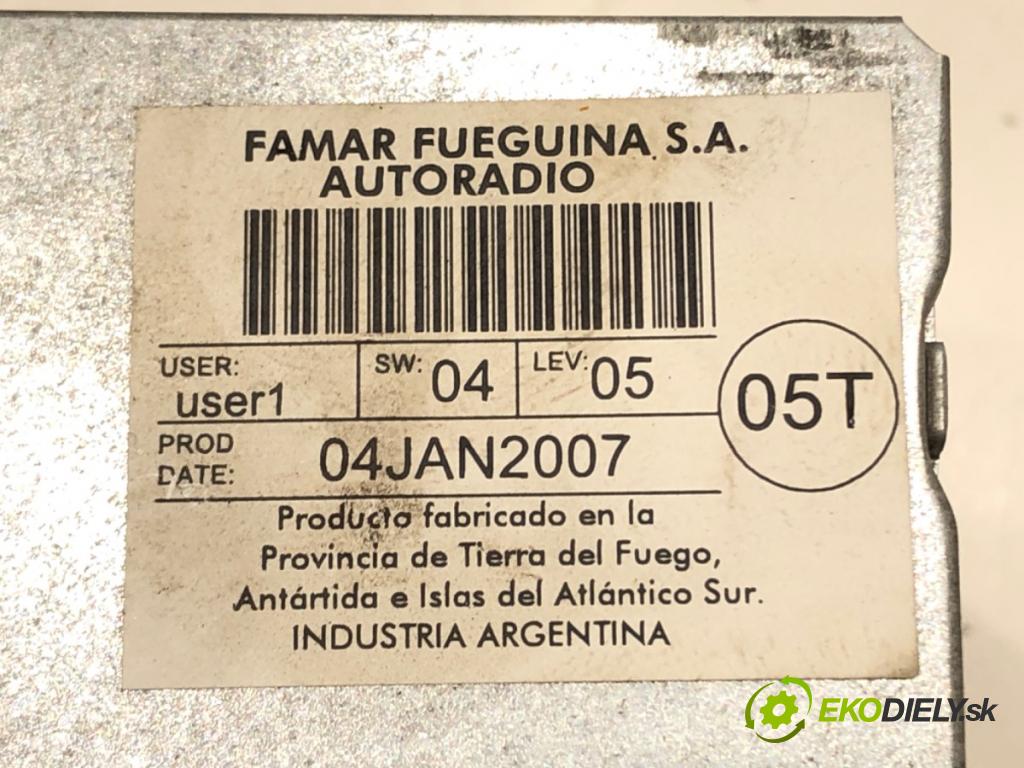 VW POLO (9N_, 9A_) 2001 - 2014    1.4 TDI 51 kW [70 KM] olej napędowy 2005 - 2009  RADIO 6Q0035152B (Audio zariadenia)